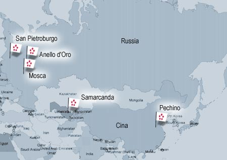 cartina viaggi in Russia